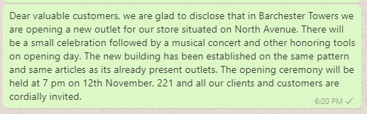 New Business Opening Announcement Messages ﻿